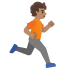 person running facing right, medium skin tone